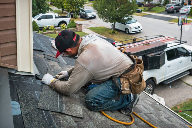 Professional Roofing technician working in Evansville, MN